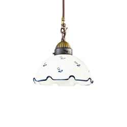 Lámpara colgante Nonna flores Ø 20 cm 1 luz azul precio