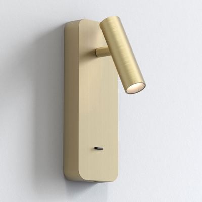 Astro Enna Surface USB aplique LED, oro mate