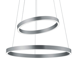 Lámpara colgante LED Lora-P níquel mate, gestos precio
