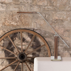 HerzBlut Otto O lámpara de mesa LED nogal características