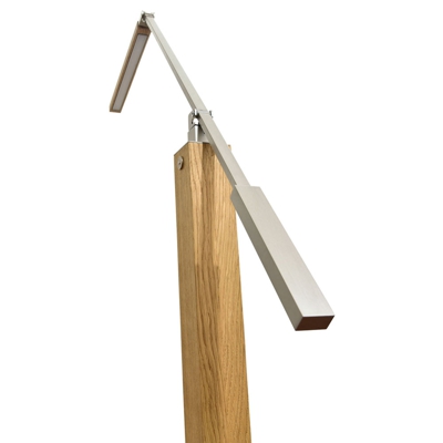 HerzBlut Otto O lámpara de mesa LED roble aceitado