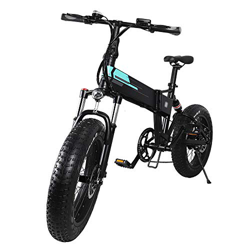 Bicicleta Eléctrica Plegable 500W 40km/h Ruedas Anchas de 20 x 4 Pulgadas Bicicleta de Ciudad/Montaña/Todoterreno Bateria de Litio 48V 12.8Ah Marco de en oferta