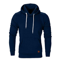 CNBOY Sudaderas con Capucha para Hombre Cosy Chaqueta Deportiva Sudadera con Cremallera Completa Hoodie Casual Jerséis Top Blouse (Armada-1, L) precio