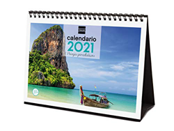 Finocam - Calendario de sobremesa 2021 Escribir Imágenes Paisajes paradisíacos Español características