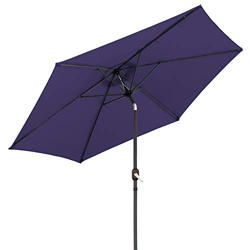 Imagen de Parasol sombrilla Azul de Aluminio clásico de 300 cm - LOLAhome al mejor precio Parasol sombrilla Azul de Aluminio clásico de 300 cm - LOLAhome precio