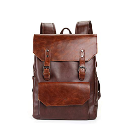 YFbear Mochilas tipo casual cuero mensajero Mochila Bolsa portátil Cartera cartera Vintage características