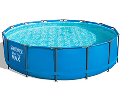 Bestway 56950 | Steel Pro Max – Piscina exterior redonda 427 x 107 cm, bomba de filtrado, escalera y cubierta incluidas características