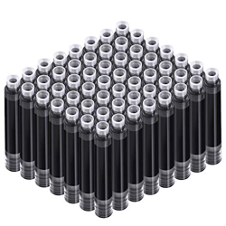 60 Piezas Cartucho de Tinta de Pluma Estilográfica Recambio de Pluma Estándar Internacional Corto con 3,4 mm Diámetro de Agujero para Pluma de Caligra características