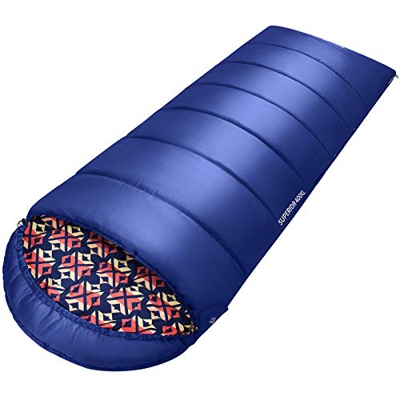 KingCamp Superior 4 Season XL Saco de Dormir de Gran tamaño Impermeable para Adultos Camping Senderismo Durante la Noche 230 × 92 cm