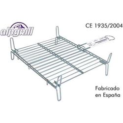 Parrilla Barbacoa OlpGrill 35x40cm Doble en oferta