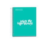 Libreta Miquelrius A5 Enjoy the Little things Verde Cuadrícula