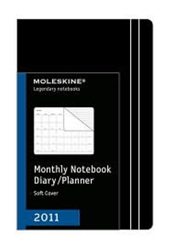 Moleskine agenda 2011 Monthly Notebook características