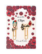 Clips con topper Frida Kahlo características