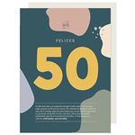 UO Postal de cumpleaños felices 50