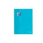 Cuaderno Oxford espiral A4+ cuadrícula Touch Europeanbook 1 tapas extraduras azul pastel