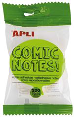 Notas adhesivas Apli cómic 70x70 características
