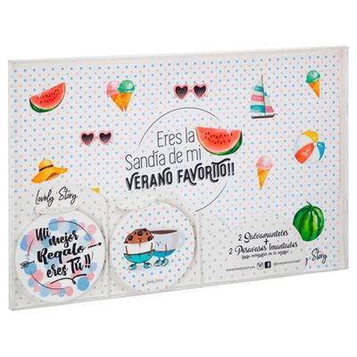 Set 2 Posavasos + 2 Salvamanteles Sandia