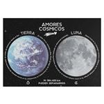 Set de 2 notas adhesivas Amores cósmicos Tierra y Luna