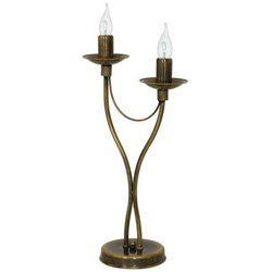 Lámpara de Mesa Homemania Lilium Oro Cobre 22,5x22,5x47cm precio