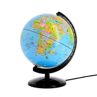 Globo terráqueo Pueblos y Animales