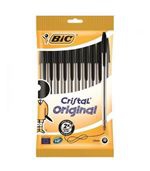 10 bolígrafos Bic Cristal original negros
