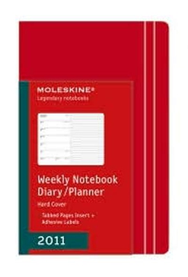 Moleskine agenda 2011 Weekly Notebook red hard