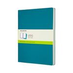 Set 3 cuadernos Moleskine Cahier Journals XL liso azul enérgico