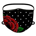 Mascarilla para adulto Miss Borderlike higiénica reutilizable Negro mediana