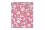 Romantic florals Libreta grande rayada rosa en oferta