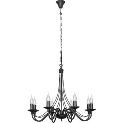 Lámpara de Suspensión Homemania Lilium Negro 65x65x108cm características
