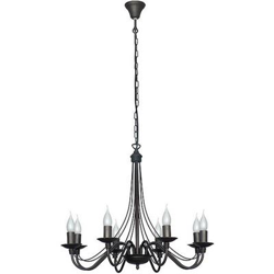 Imagen de Lámpara de Suspensión Homemania Lilium Negro 65x65x108cm al mejor precio Lámpara de Suspensión Homemania Lilium Negro 65x65x108cm características