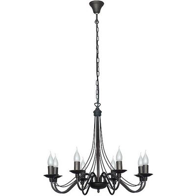 Lámpara de Suspensión Homemania Lilium Negro 65x65x108cm
