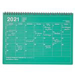 Cuaderno calendario Marks 2021 verde grande