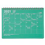Cuaderno calendario Marks 2021 verde pequeño características