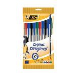 Bolígrafo Bic Cristal medium de punta redonda (10 unidades multicolor)