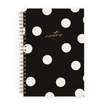 Cuaderno Charuca L negro punteado en oferta