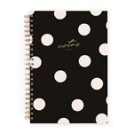 Cuaderno Charuca L negro punteado