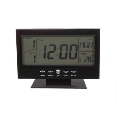 Despertador con funcion de voz negro