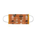 Mascarilla Infantil Indigofabrics higiénica reutilizable baloncesto naranja en oferta