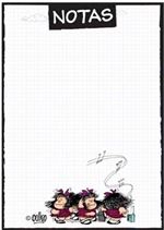 Anotador imantado Mafalda - Notas