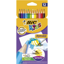 12 lápices BIC Kids Aquacouleur multicolor en oferta