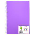 Libreta de esbozos Canson con cubierta de polipropileno 14 x 21 violeta características