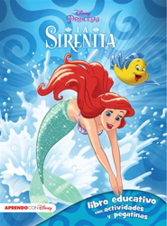 La sirenita. Libro educativo con actividades y pegatinas características