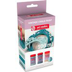 Set 3 botes pintura Talens Art Creation Vintage azul en oferta