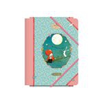 Carpeta A5 Dohe Santoro Poppi Loves Moon gomas con solapas