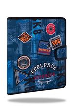 Carpeta de tela Coolpack Mate Parches Camuflaje Azul Skate