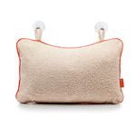 Almohada de baño con ventosa Blanco/Naranja