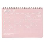 Cuaderno calendario Marks 2021 rosa pequeño en oferta