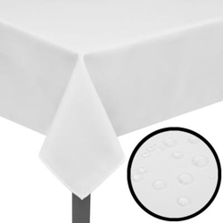 Conjunto de 5 Manteles blancos 190 x 130 cm precio