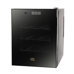 Vinoteca negra bajo consumo 12 botellas CV-12N características